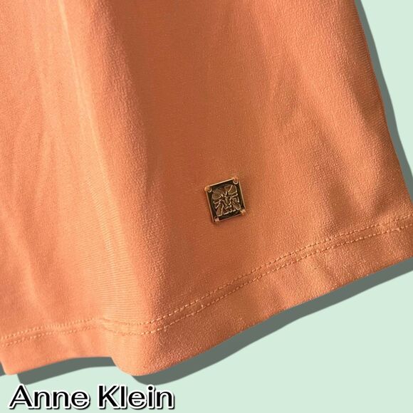 Anne Klein Coral Lace Overlay Top – Size Small (Preowned) - Picture 6 of 7